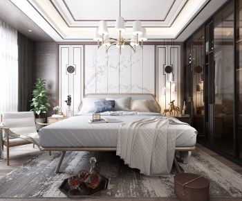 New Chinese Style Bedroom-ID:795195756