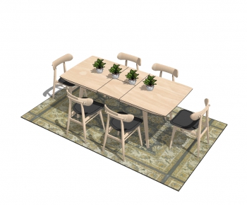 Modern Dining Table And Chairs-ID:479581564