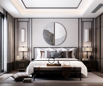 New Chinese Style Bedroom-ID:850241361