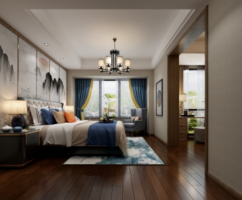New Chinese Style Bedroom-ID:786895875