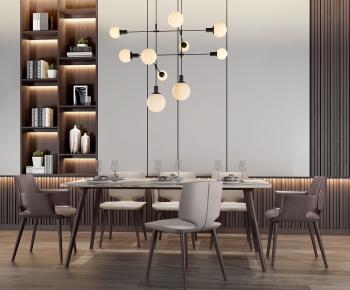 Modern Dining Table And Chairs-ID:412553636