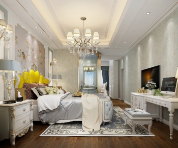 Simple European Style Bedroom-ID:398263853