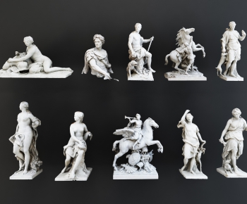 欧式罗马人物雕塑摆件组合-ID:853234249