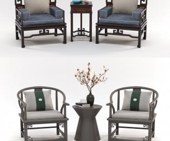 New Chinese Style Single Chair-ID:340827376