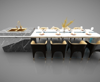 Modern Dining Table And Chairs-ID:466403392