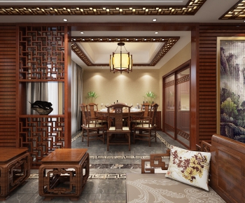 Chinese Style Dining Room-ID:261123199