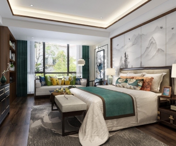 New Chinese Style Bedroom-ID:155599917