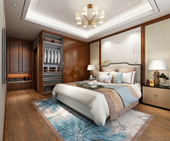 New Chinese Style Bedroom-ID:731594614