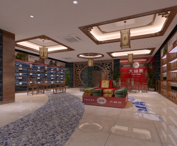 New Chinese Style Teahouse Tea House-ID:357548892