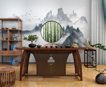 New Chinese Style Tea Tables And Chairs-ID:515414144