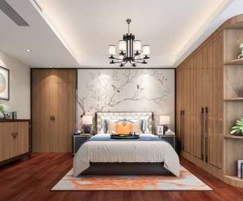 New Chinese Style Bedroom-ID:405536741