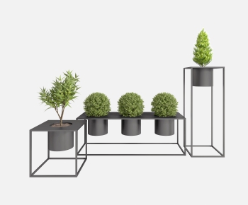 Modern Potted Green Plant-ID:628586426