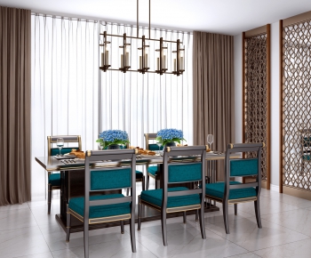 New Chinese Style Dining Table And Chairs-ID:232149365
