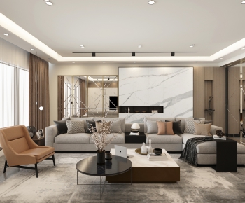 Modern A Living Room-ID:391078343