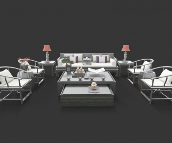 New Chinese Style Sofa Combination-ID:216246565