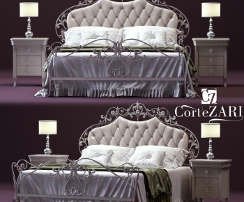 European Style Double Bed-ID:139182477