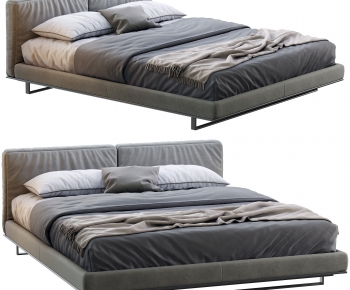 Modern Double Bed-ID:567225866