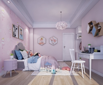 Nordic Style Girl's Room Daughter's Room-ID:726156976