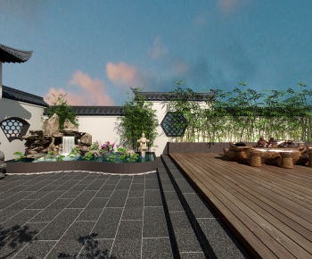 New Chinese Style Courtyard/landscape-ID:631964361