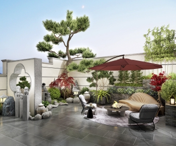 New Chinese Style Courtyard/landscape-ID:692357837