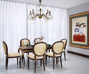 European Style Dining Table And Chairs-ID:170622941