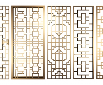 New Chinese Style Metal Screen Partition-ID:626697893