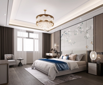 New Chinese Style Bedroom-ID:178786857