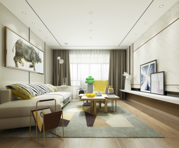 Modern A Living Room-ID:500520865