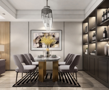 Post Modern Style Dining Room-ID:651681145