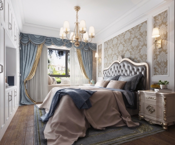 Simple European Style Bedroom-ID:917093124