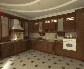 European Style Kitchen Cabinet-ID:458057796