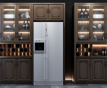New Chinese Style Wine Cabinet-ID:626979488