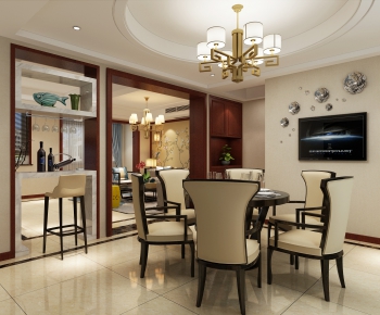 New Chinese Style Dining Room-ID:705034326