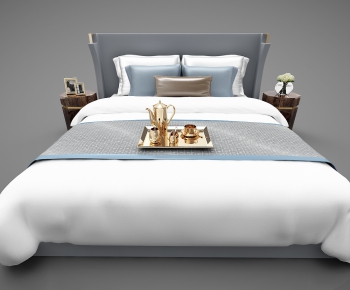 Modern Double Bed-ID:305646895