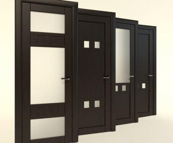 Modern Solid Wood Door-ID:643590818
