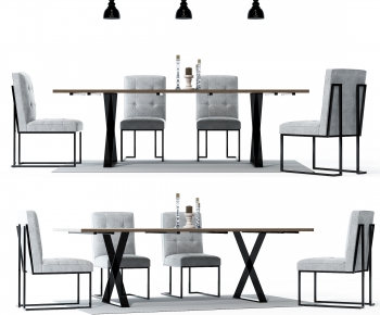 Modern Dining Table And Chairs-ID:368114288