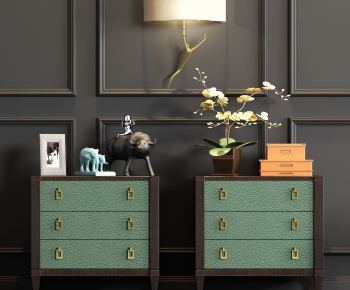 New Chinese Style Bedside Cupboard-ID:649755122
