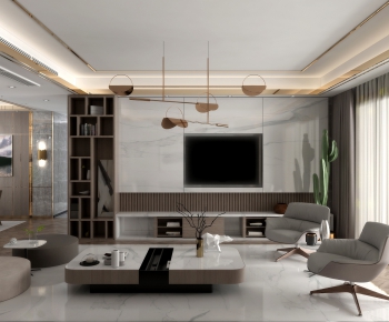 Modern A Living Room-ID:657097433