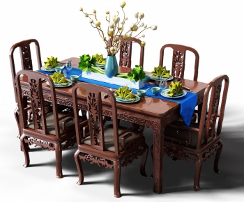 Modern Dining Table And Chairs-ID:895355891