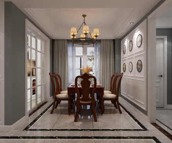 American Style Dining Room-ID:663199713