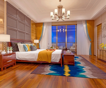 New Chinese Style Bedroom-ID:934637727