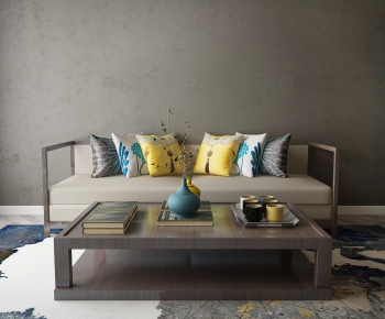 New Chinese Style A Sofa For Two-ID:546654279
