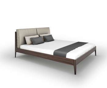 Modern Double Bed-ID:852924954