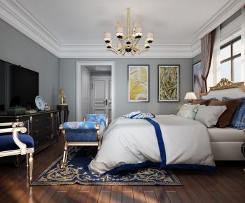 Simple European Style Bedroom-ID:261774147