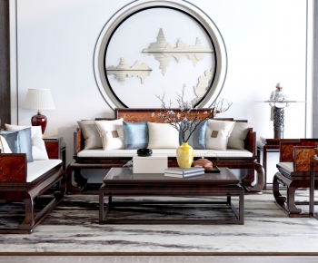 New Chinese Style Sofa Combination-ID:185187932