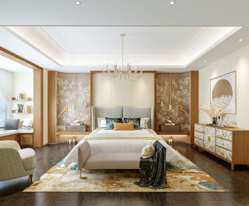 New Chinese Style Bedroom-ID:514914315