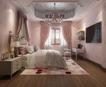 Simple European Style Girl's Room Daughter's Room-ID:867923423