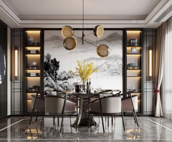 New Chinese Style Dining Room-ID:503348721