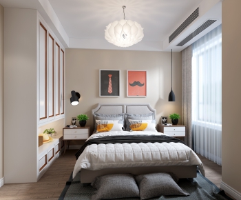 Simple European Style Bedroom-ID:778269352