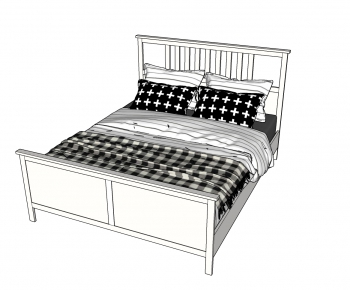 Modern Double Bed-ID:756130442